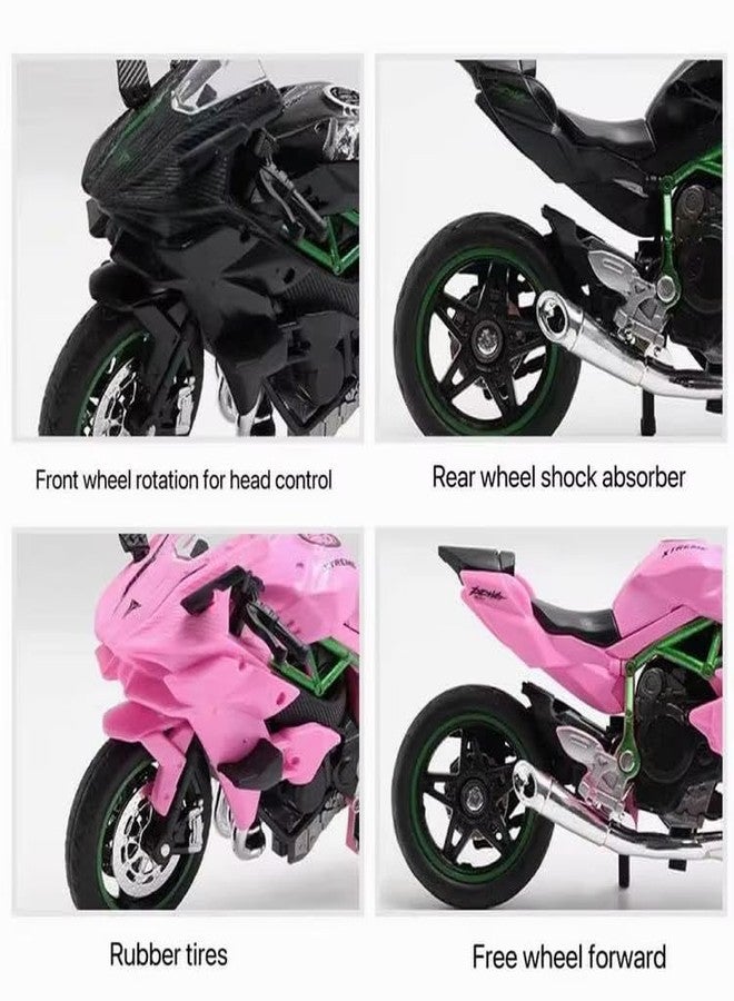 Bestie toys Classicmotorcycle Diecast 1/18 H2R Alloy Motorcycle Model Custom Diecast Model Motorcycle Best For Collection, Black - Image 2